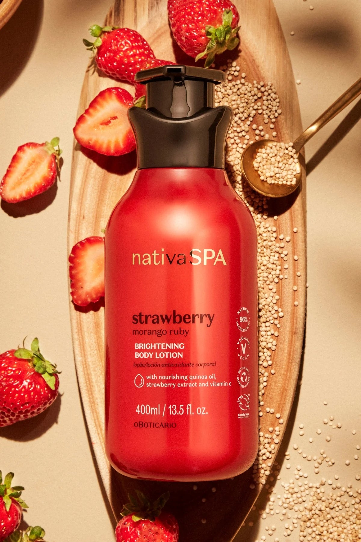 NATIVA SPA STRAWBERRY BODY LOTION - 400ML