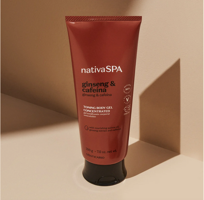 NATIVA SPA GINSENG & CAFFEINE TONING BODY GEL - 200ML